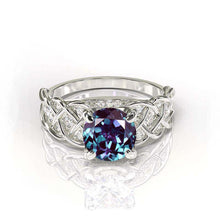Load image into Gallery viewer, 2.0 Carat Alexandrite Engagement Rose Gold Ring
