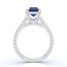 Load image into Gallery viewer, 3.2 Carat Alexandrite Engagement 14K White Gold Ring