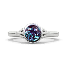 Load image into Gallery viewer, 1.5 Carat Alexandrite Gold Floral Engagement Ring