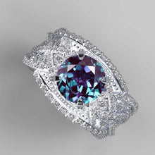 Load image into Gallery viewer, Infinitely Yours Forever One Alexandrite Diamond Engagement Ring