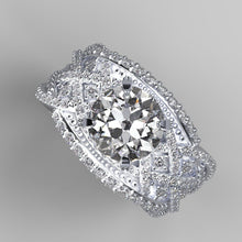 Load image into Gallery viewer, Infinitely Yours Forever One Moissanite Diamond Engagement Ring - Giliarto