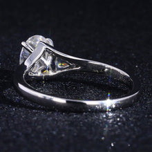 Load image into Gallery viewer, 3 ct Oval Alexandrite 14K White Gold Engagement Ring