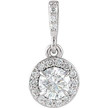 Load image into Gallery viewer, 0.35 CTW Diamond Halo-Style Pendant - Giliarto