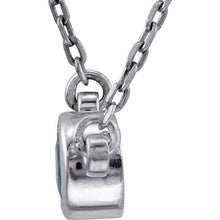 Load image into Gallery viewer, Sapphire with sterling silver necklace - Giliarto