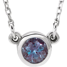Load image into Gallery viewer, Genuine Alexandrite Bezel with 16" Necklace - Giliarto