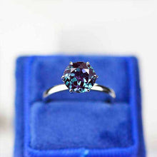 Load image into Gallery viewer, Giliarto 3 Carat Alexandrite Stone 14K White Six Prong Promissory Gold Ring