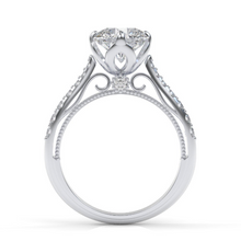 Load image into Gallery viewer, Alexandrite Andromeda 14K White Gold Engagement Ring