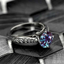 Load image into Gallery viewer, 2 Carat Alexandrite Engagement 14K White Gold Ring Classic Customized Design Your Own Ring