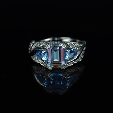 Load image into Gallery viewer, Giulia Wings Alexandrite Gold Ring