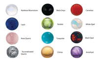 Load image into Gallery viewer, Silver Dainty Natural Moonstone Ring. Round Moonstone Floral Ring