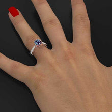 Load image into Gallery viewer, Andromeda 2 Carat Alexandrite Gold Engagement Ring