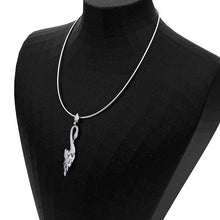 Load image into Gallery viewer, 3 CTW Diamond Swan 18K White Gold Pendant