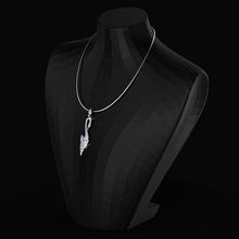 Load image into Gallery viewer, 3 CTW Diamond Swan 18K White Gold Pendant