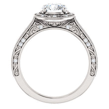 Load image into Gallery viewer, 14K Gold 6.5mm Round  Moissanite 1/4 CTW Moissanite Engagement Ring