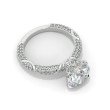 Load image into Gallery viewer, 2 Carat Moissanite Diamond White Gold Giliarto Engagement Ring