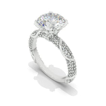 Load image into Gallery viewer, 2 Carat Moissanite Diamond White Gold Giliarto Engagement Ring
