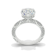 Load image into Gallery viewer, 2 Carat Moissanite Diamond White Gold Giliarto Engagement Ring