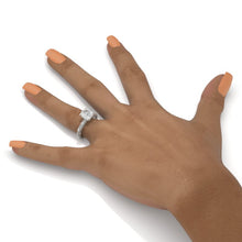 Load image into Gallery viewer, 2 Carat Moissanite Diamond White Gold Giliarto Engagement Ring