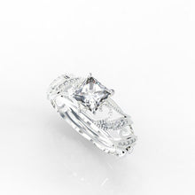 Load image into Gallery viewer, 1.5 Carat Genuine Princess Cut Moissanite  Engagement ring - Giliarto