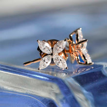 Load image into Gallery viewer, Marquise Cut Moissanite 14K Gold Earring Studs