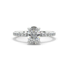 Load image into Gallery viewer, 1.5 Carat Oval Moissanite Engagement Ring