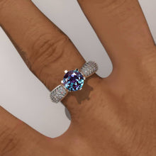 Load image into Gallery viewer, 1.5 Carat Ethically LAB-Grown Alexandrite Engagement Ring