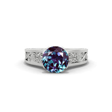 Load image into Gallery viewer, 2.0 Carat Alexandrite Accented Classic Engagement Ring