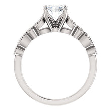 Load image into Gallery viewer, 14K Gold  6.5mm Round Forever One Alexandrite .07 CTW Diamond Engagement Ring