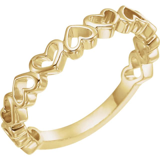 Heart Ring 14K Gold Yellow - Giliarto