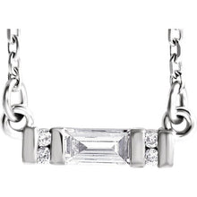 Load image into Gallery viewer, 1/10 CTW Diamond Bar 18&#39;&#39;  Necklace - Giliarto
