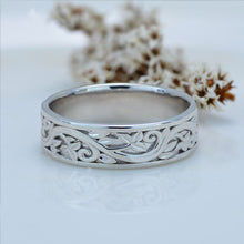 Load image into Gallery viewer, 14K White 7 mm Sculptural-Inspired Band
