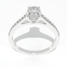 Load image into Gallery viewer, 1 Carat Oval Giliarto Moissanite Gold Engagement Promissory Ring
