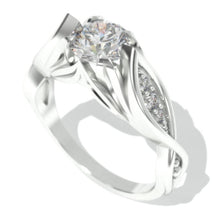 Load image into Gallery viewer, Ava - Moissanite Celtic Engagement Ring
