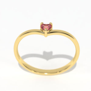 Giliarto Pink Sapphire Gold Promissory Ring