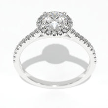 Load image into Gallery viewer, 1 Carat Giliarto Moissanite Halo Gold Engagement Promissory Ring
