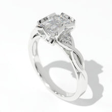 Load image into Gallery viewer, 2.0 Carat Giliarto Emerald Cut Gold Engagement Ring
