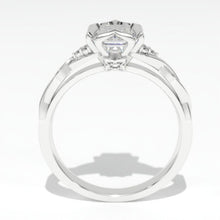 Load image into Gallery viewer, 2.0 Carat Giliarto Emerald Cut Gold Engagement Ring
