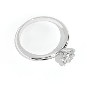 1 Carat Giliarto Moissanite Solitaire White Gold Engagement Ring