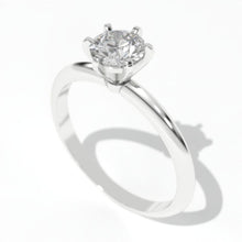 Load image into Gallery viewer, 1 Carat Giliarto Moissanite Solitaire White Gold Engagement Ring

