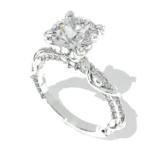 Load image into Gallery viewer, 2.0 Carat Moissanite Giliarto Floral Engagement Ring
