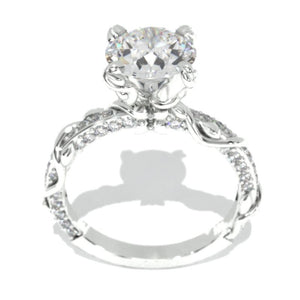 2.0 Carat Moissanite Giliarto Floral Engagement Ring