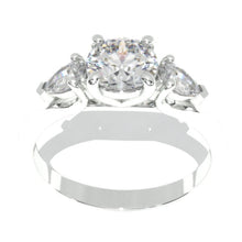 Load image into Gallery viewer, 1 Carat Giliarto Moissanite Three-Stone White Gold Engagement  Ring
