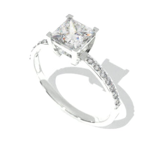 Princess Cut Moissanite Diamond 