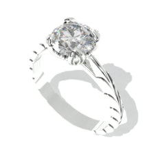 Load image into Gallery viewer, Mila 2 Carat Moissanite  Floral Engagement Gold  Ring
