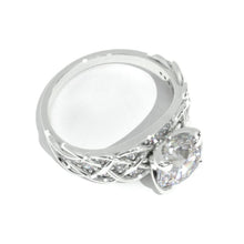 Load image into Gallery viewer, 2 Carat Giliarto Moissanite Lattice Engagement Ring
