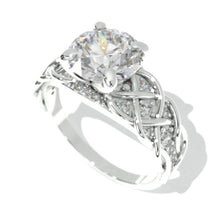 Load image into Gallery viewer, 2 Carat Giliarto Moissanite Lattice Engagement Ring
