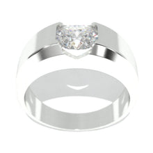 Load image into Gallery viewer, 2 Carat Giliarto  Moissanite Men&#39;s  Gold  Ring.
