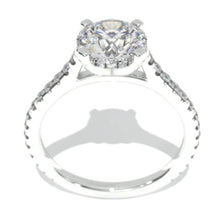 Load image into Gallery viewer,  Moissanite Hidden Halo Engagement Ring
