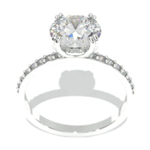 Load image into Gallery viewer, 2.3 Carat Moissanite with Accent Stones 14K White Gold Ring
