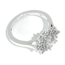 Load image into Gallery viewer, 14K White Gold 1.25 Carat Round Moissanite Halo Engagement Ring
